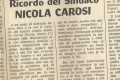 Quotidiani parlano di Nicola: una tesi di Laurea e l’intitolazione di una via